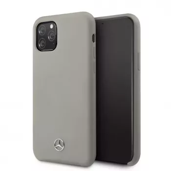 Mercedes-Benz Apple iPhone 11 Pro Liquid Silicone hoesje grijs