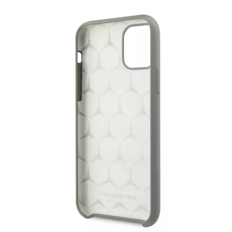 Mercedes-Benz Apple iPhone 11 Pro Liquid Silicone hoesje grijs