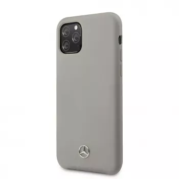 Mercedes-Benz Apple iPhone 11 Pro Liquid Silicone hoesje grijs