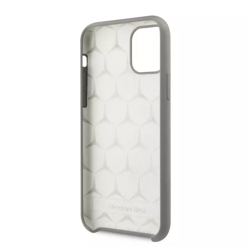 Mercedes-Benz Apple iPhone 11 Liquid Silicone hoesje grijs
