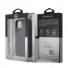 Mercedes-Benz Apple iPhone 11 Pro Quilted echt leren hoesje blauw