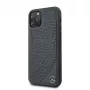 Mercedes-Benz Apple iPhone 11 Pro Quilted echt leren hoesje blauw