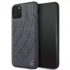 Mercedes-Benz Apple iPhone 11 Pro Max Quilted echt leren back cover blauw