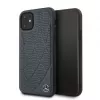 Mercedes-Benz Apple iPhone 11 Quilted echt leren hoesje blauw