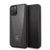 Mercedes-Benz Apple iPhone 11 Pro hardcase leer carbon zwart