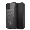 Mercedes-Benz Apple iPhone 11 hardcase leer carbon zwart