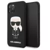 Karl Lagerfeld Apple iPhone 11 Pro Iconic siliconen hoesje zwart