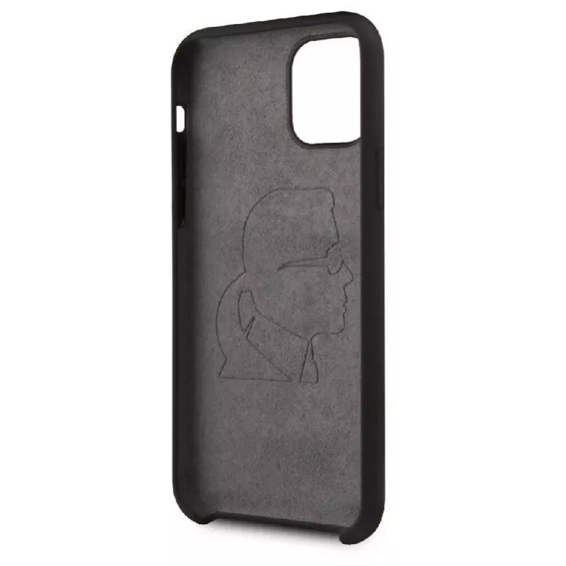 Karl Lagerfeld Apple iPhone 11 Pro Iconic siliconen hoesje zwart