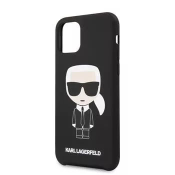 Karl Lagerfeld Apple iPhone 11 Pro Iconic siliconen hoesje zwart