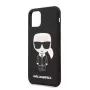 Karl Lagerfeld Apple iPhone 11 Pro Iconic siliconen hoesje zwart