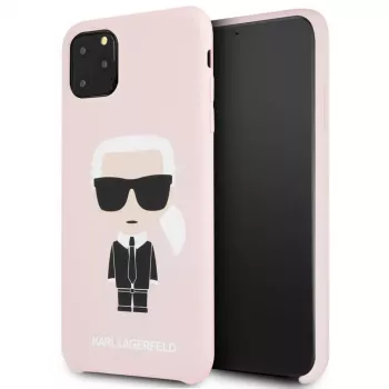 Karl Lagerfeld Apple iPhone 11 Pro Max siliconen fullbody Ikonic roze