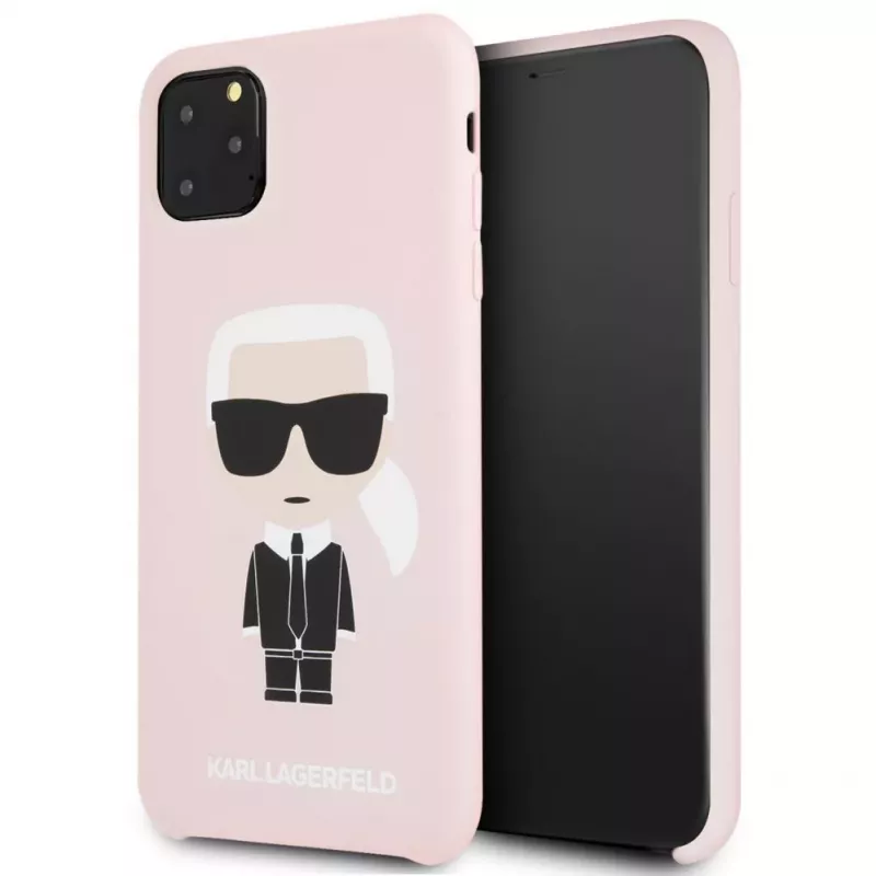 Karl Lagerfeld Apple iPhone 11 Pro Max siliconen fullbody Ikonic roze