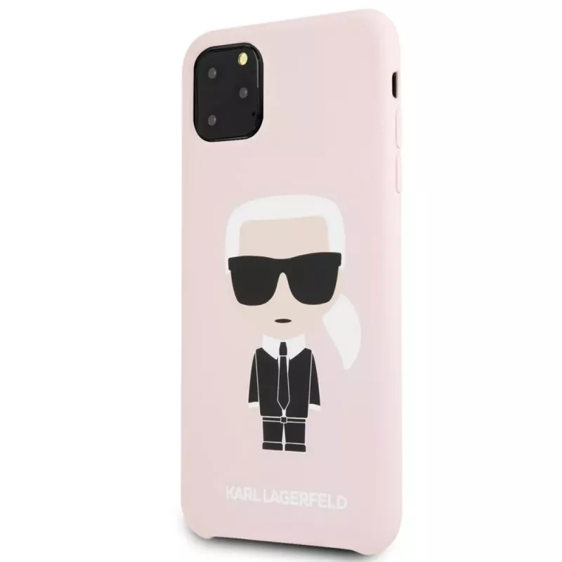 Karl Lagerfeld Apple iPhone 11 Pro Max siliconen fullbody Ikonic roze