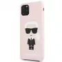Karl Lagerfeld Apple iPhone 11 Pro Max siliconen fullbody Ikonic roze
