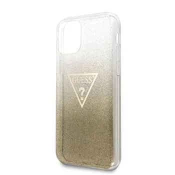 Guess Apple iPhone 11 Pro Solid Glitter hoesje goud