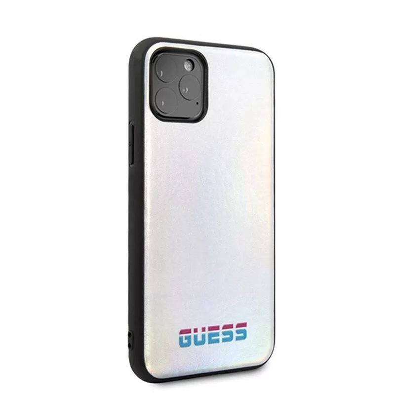 Guess Apple iPhone 11 Pro Iridescent-hoesje zilver