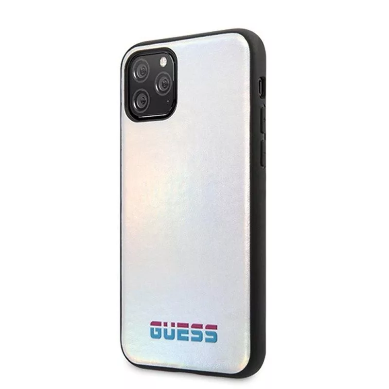 Guess Apple iPhone 11 Pro Iridescent-hoesje zilver