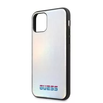 Guess Apple iPhone 11 Pro Iridescent-hoesje zilver