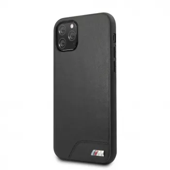 BMW Apple iPhone 11 Pro Hardcase glad PU-leer zwart