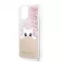 Guess Apple iPhone 11 Pro Glitter Peek and Boo-hoesje roze