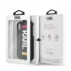 Karl Lagerfeld Apple iPhone X/XS PU-hoesje met strap zwart