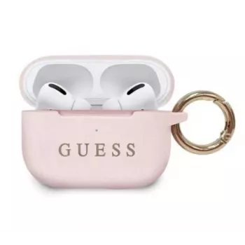 Guess Apple siliconen cover voor AirPods Pro lichtroze