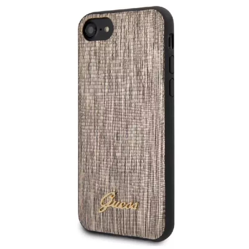 Guess Apple iPhone 7/8/SE2020 Lizard Cover goud