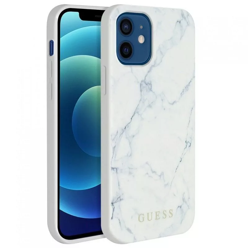 Guess Apple iPhone 12 mini 5,4 inch PC/TPU Marble Cover wit