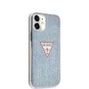 Guess Apple iPhone 12 mini 5,4'' PC/TPU Denim Triangle Cover lichtblauw