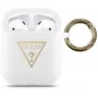 Guess Apple AirPods Triangle siliconen case wit
