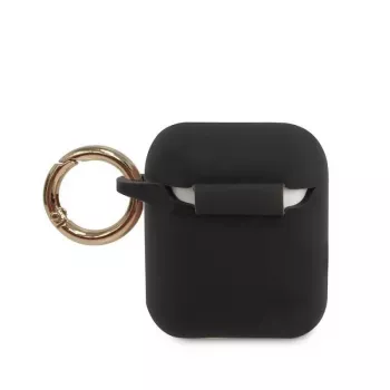 Guess Triangle siliconen case voor AirPods Pro (1e & 2e gen) - zwart