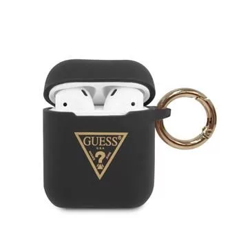 Guess Triangle siliconen case voor AirPods Pro (1e & 2e gen) - zwart