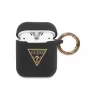 Guess Triangle siliconen case voor AirPods Pro (1e & 2e gen) - zwart