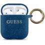 Guess AirPods siliconen hoes blauw