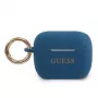Guess AirPods Pro siliconen hoes blauw