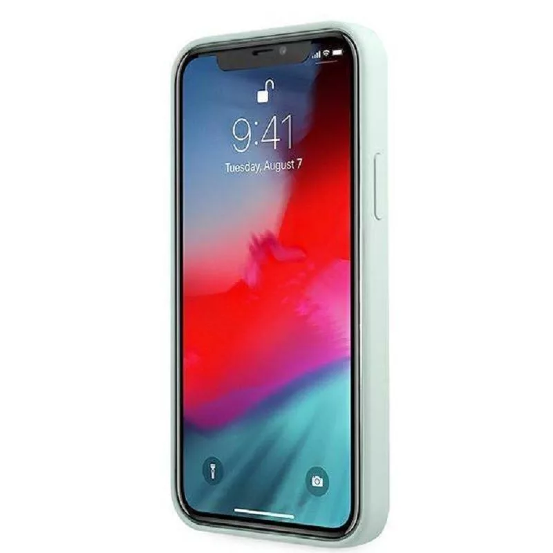 Guess Apple iPhone 12 Pro Max 6,7 inch Fuschia Cover blauw