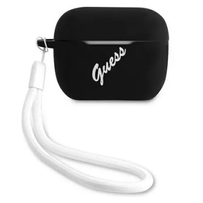 Guess Apple AirPods Pro hoes siliconen Vintage zwart