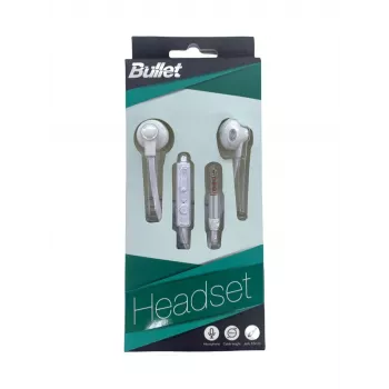 BULLET oordopjes 3,5mm, 120 cm, wit