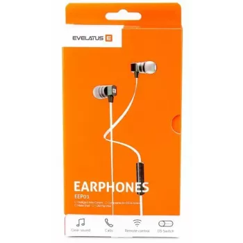 Evelatus universele handsfree EEP01 met microfoon zwart