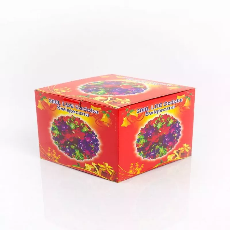iLike Bumba ar puķēm 465 200LED D-20cm wit decoratieve bollamp met bloemenpatroon