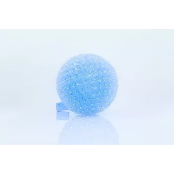 iLike decoratieve LED-lichtbol met bloemen 300 LEDs blauw 25 cm