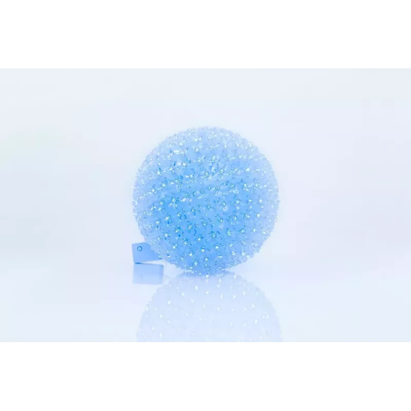iLike decoratieve LED-lichtbol met bloemen 300 LEDs blauw 25 cm