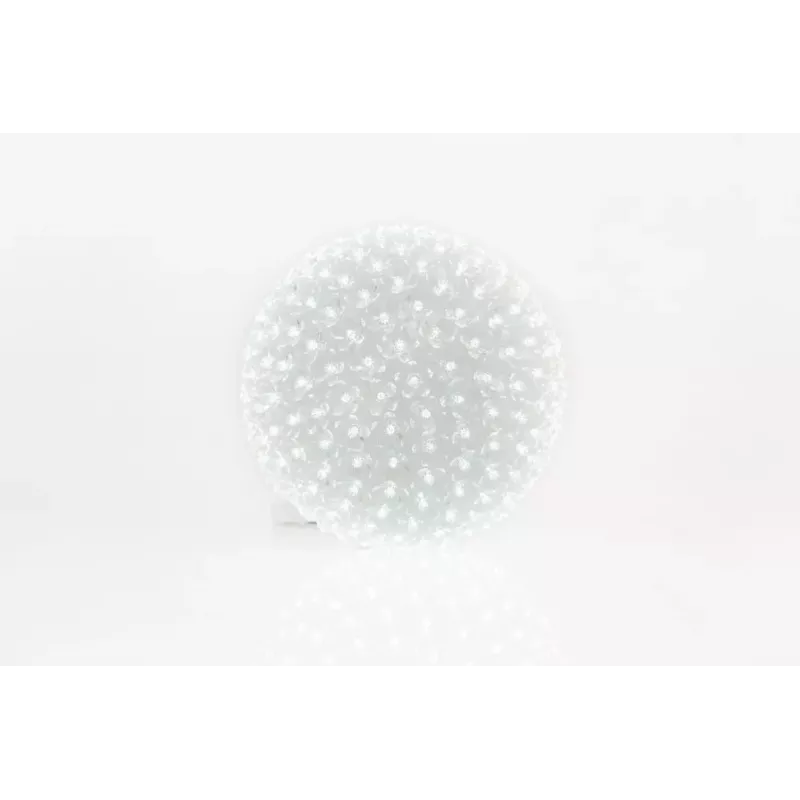 iLike Bumba ar puķēm 466 300LED D-25cm wit decoratieve LED-lichtbol