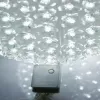 iLike Bumba ar puķēm 466 300LED D-25cm wit decoratieve LED-lichtbol