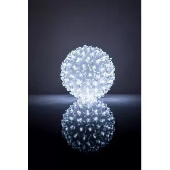 iLike Bumba ar puķēm RS-209 100LED D-14cm wit decoratieve LED-lamp