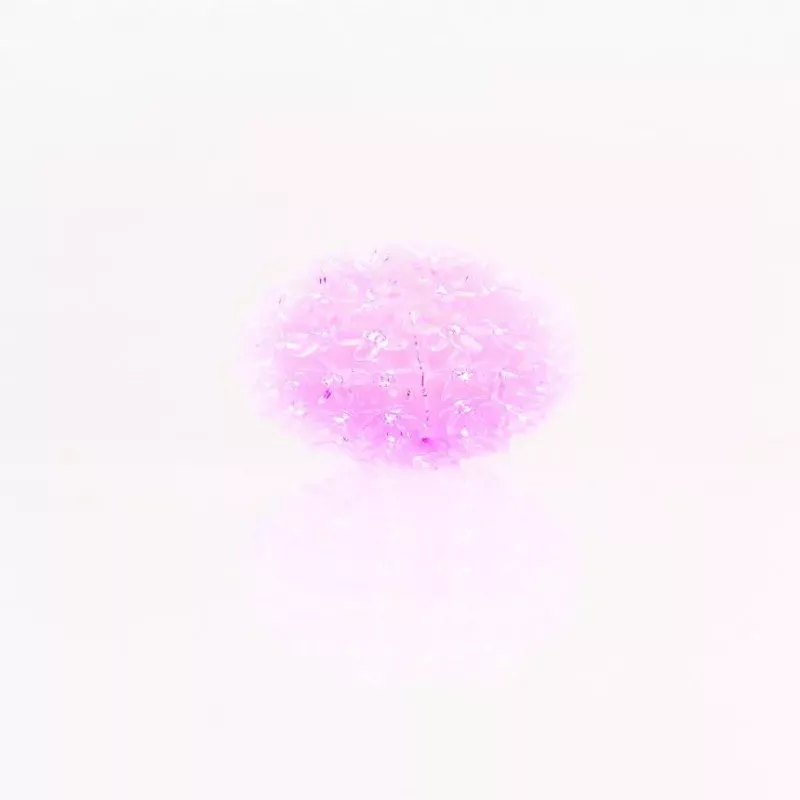 iLike Bumba met bloemen RS-214 80LED D-13cm paars decoratieve LED-lamp