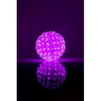 iLike Bumba met bloemen RS-214 80LED D-13cm paars decoratieve LED-lamp