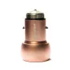 Evelatus universele autolader ECC01 roze 2 USB-poorten 3.1A met RVS vluchttool