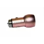 Evelatus universele autolader ECC01 roze 2 USB-poorten 3.1A met RVS vluchttool