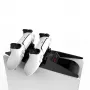 Saitake Dual Charging Station Dock voor Sony PlayStation 5 PS5-controller, Consolevorm, Zwart-Wit